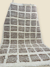 Full view of handmade Tilila Moroccan Berber wool rug