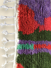Close-Up colorful Moroccan Rug
