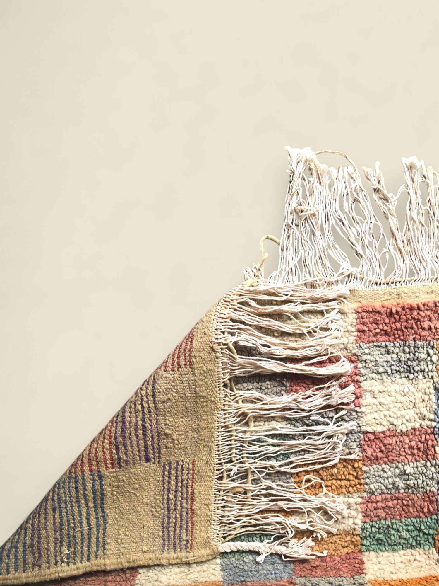 the back of Najat Moroccan Rug 
