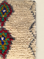 Details of Wool Moroccan Berber Pouffe 