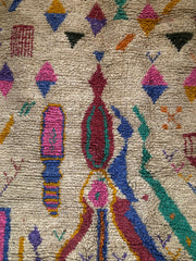 Details of wool Moroccan Rug 