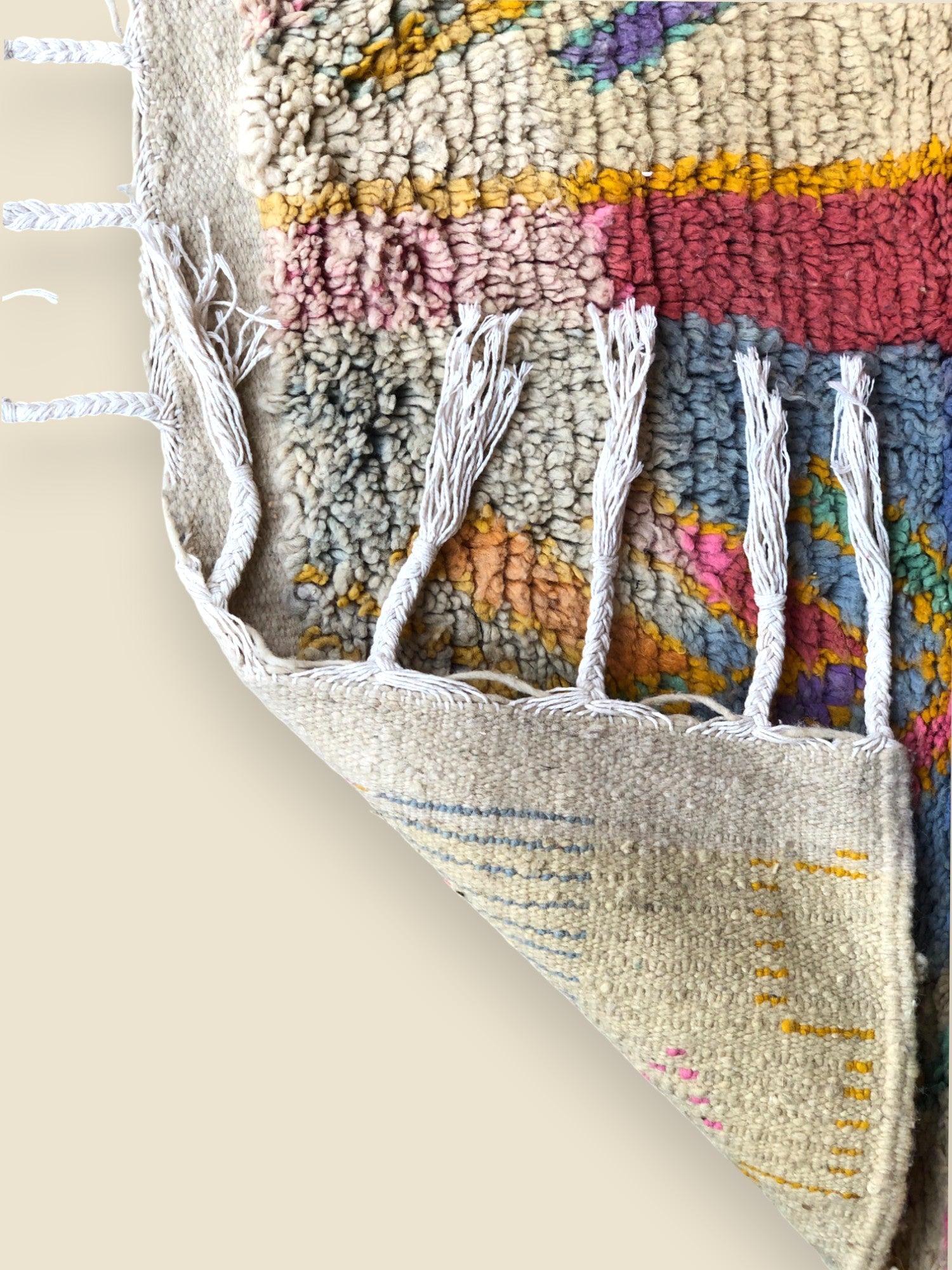 the back of Zahra rug