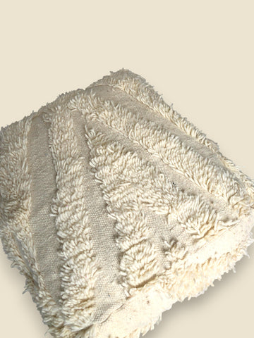 top View of Moroccan Berber Pouffe 