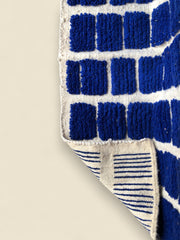 Backside of Tanit rug showing traditional woven lines