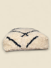 Thimlilt Handmade Moroccan Pouffe  – Wool Berber Pouffe
