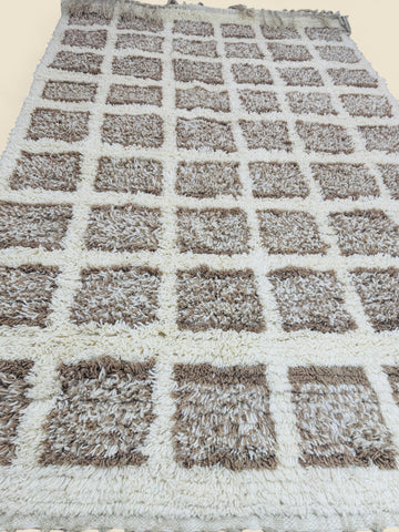 Authentic Moroccan Tilila Berber rug with soft wool pile