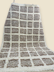 Full view of handmade Tilila Moroccan Berber wool rug