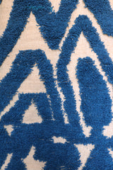 Detail of blue wool 
