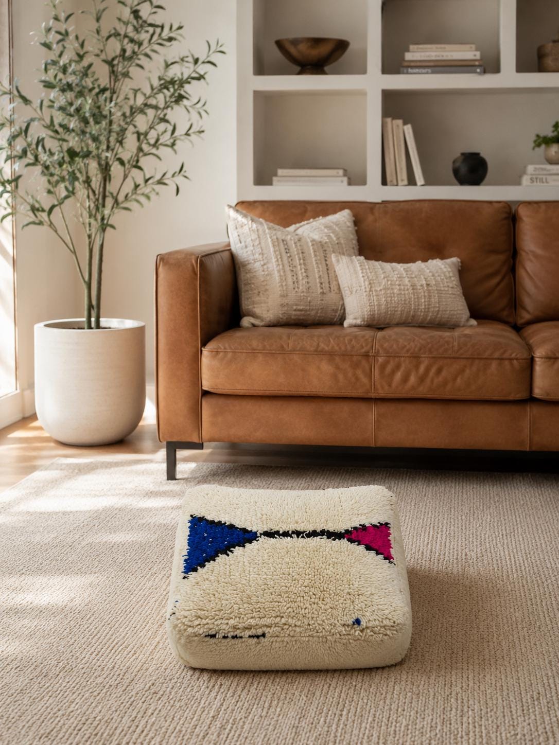 Authentic Berber Craftsmanship
Each pouf is individually handmade using traditional weaving techniques, making every piece unique.