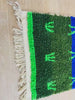 Talwit Moroccan Wool Rug – Handmade Geometric Green Blue Area Rug