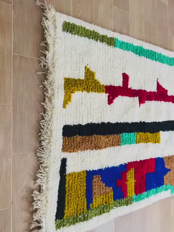 Tayri Moroccan Wool Berber Rugs -  Handwoven Wool Area Rug