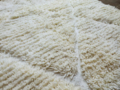 close up photo shows the details of the wool carpet 
