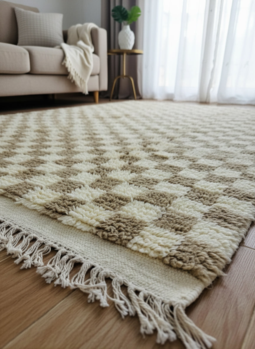 details of fringes rug